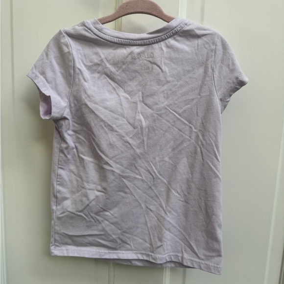 Cat & Jack 3T Girls Purple Floral Rabbit Easter Short Sleeve Tee Shirt Blouse - Picture 5 of 5